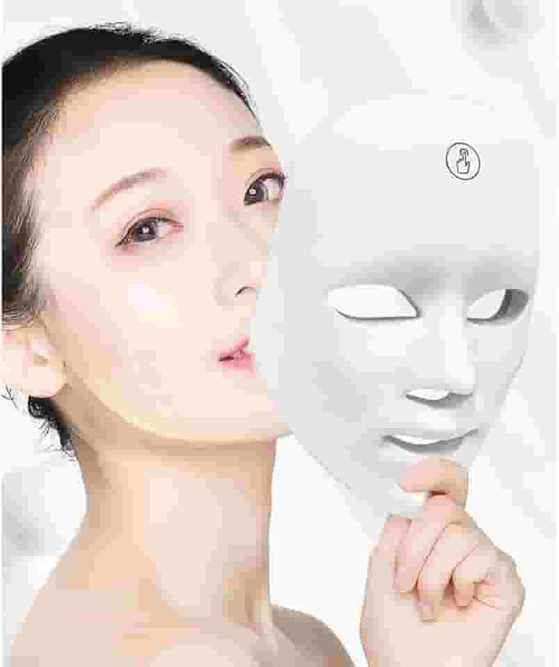Mascara Led, Mascara de Led, Máscara Tratamento Facial Fototerapia 7 Cores, Máscara