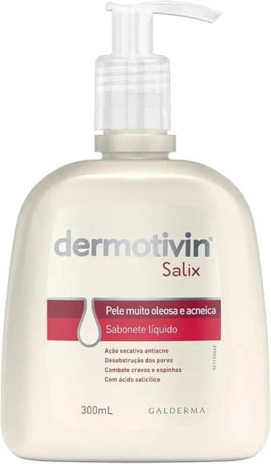 Dermotivin Sabonete Líquido Facial Para Acne Salix 300ml