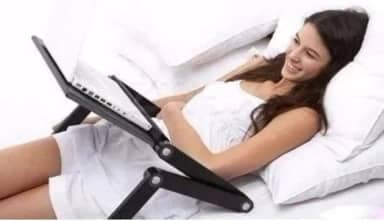 Mesa Suporte Articulado Para Notebook E Tablet Em Aluminio