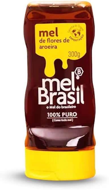 Mel Puro Flores De Aroeira- Melbras Squeeze 300g- Mel Brasil