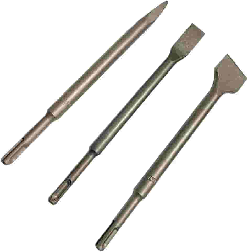 Kit Ponteira E Talhadeiras Para Martelete Sds Plus 3 Peças