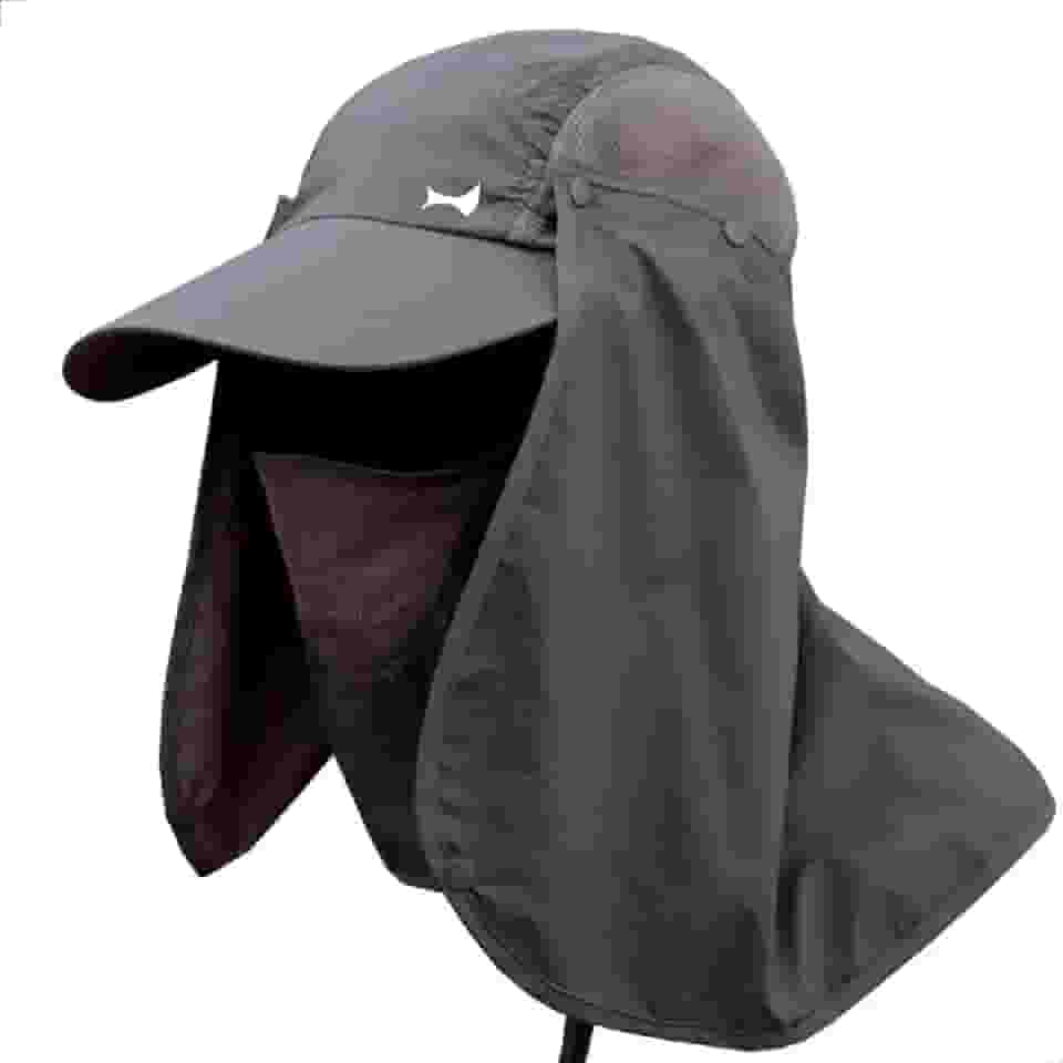 Chapéu Boné Pesca Caça Caminhada Camping Trilha Proteção Solar Pescoço Nuca Rosto Mosquiteiro