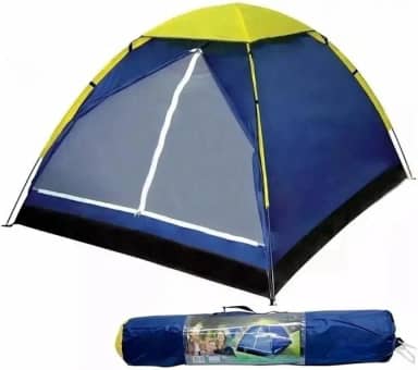 Barraca Camping de Acampamento Impermeável Praia Acampamento com Mosquiteiro para 2/4 Pessoas-Azul