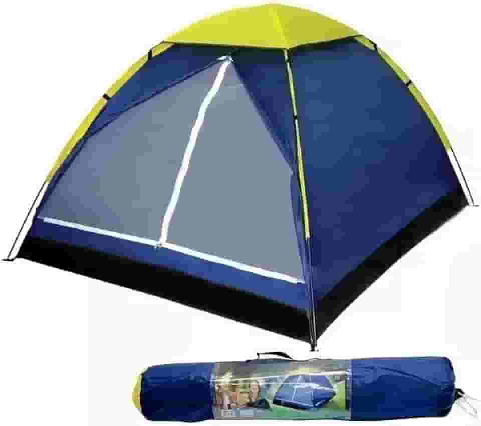 Barraca Camping de Acampamento Impermeável Praia Acampamento com Mosquiteiro para 2/4 Pessoas-Azul