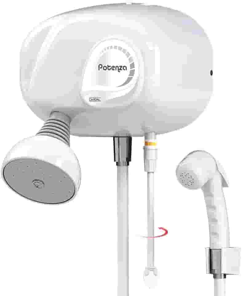 Ducha Potenza Eletronica c/pressurizador c/desviador Cardal branco 220v