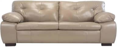 Sofá de Couro Marselha 3 lugares - Avelã