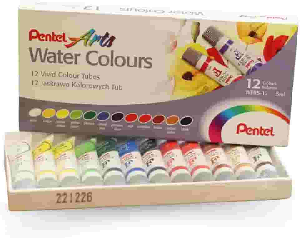 Pentel Tinta Aquarela Wfrs Arts à Base de Água 12 Cores WFRS-12