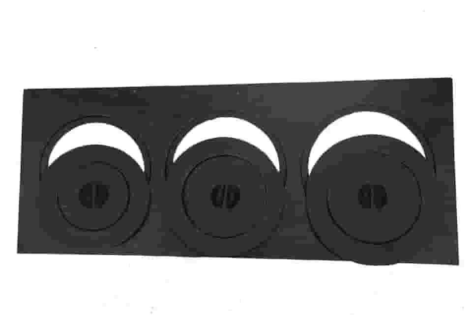 Chapa para Fogão a Lenha Mineira, 3 Furos com Redução