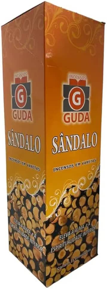 Incenso Sândalo Guda Indiano 25 Caixas com 7 Varetas