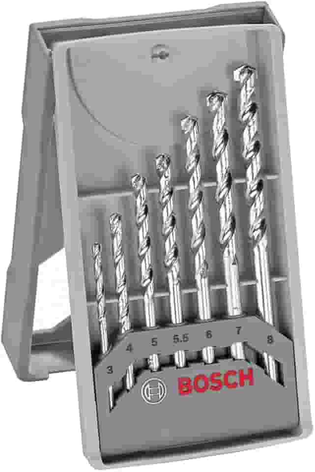 Bosch Jogo brocas para concreto CYL-1 7 peças Ø3-4-5-5.5-6-7-8mm