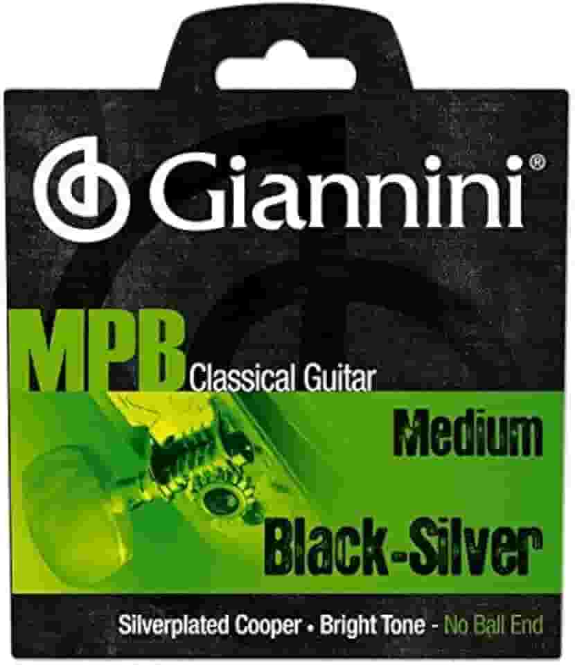 Giannini GENWBS MPB Brazilian Jazz Series Guitarra Clássica Banhada a Prata Cobre/Preto Nylon Cordas