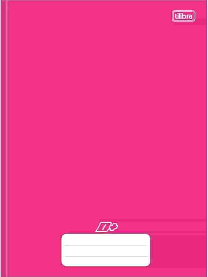 Tilibra - Caderno Brochura Capa Dura 1/4 D+, 96 Folhas, Rosa