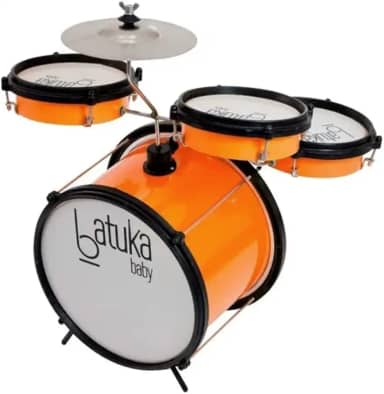 Bateria Baby Laranja - Bumbo 10', Tom E Caixa 06' Corpo De Abs
