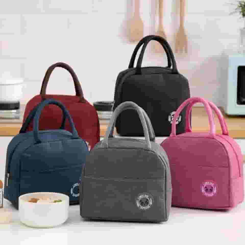 Kit 2 Bolsas Térmica Lancheira Marmiteira, Leve, Compacta, Marmita para Academia, Passeio, Cerveja, Praia, Bebida, Camping, Trabalho (CORES SORTIDAS)