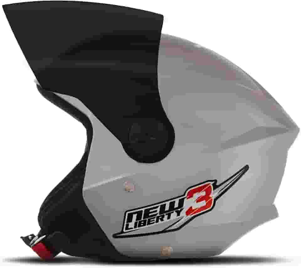 CAPACETE ABERTO PRO TORK NEW LIBERTY 3 SOLID PRATA TAM. 58 VIS. FUMÊ