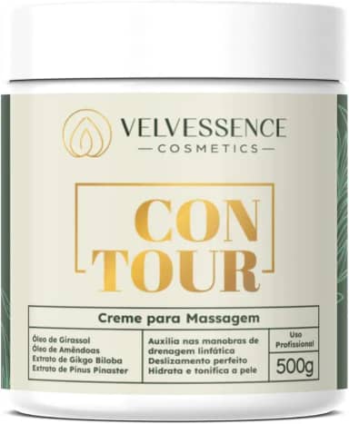 Creme Corporal Profissional para Massagem e Drenagem Linfática – Textura Leve, Ação Hidratante, Tonificante e Relaxante – Ideal para Uso Estético ou Autocuidado Diário
