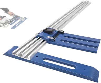 Guia de Corte para Serra Circular 650mm Gabarito Rip Cut, com Marcações de Tamanho, Gabarito Rip Cut, Guia de Corte para Serra Circular, Serra Circular, Serra de Bancada, Serra Tico Tico