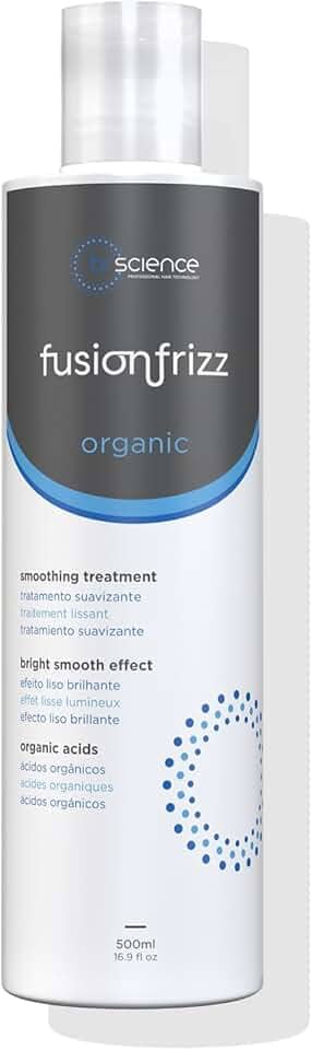 Fusionfrizz Organicplastia Escova Progressiva - Alisamento Natural, Sem Formol, Redução de Volume, Hidratação, Brilho e Reconstrução Capilar Profunda (500 ml)