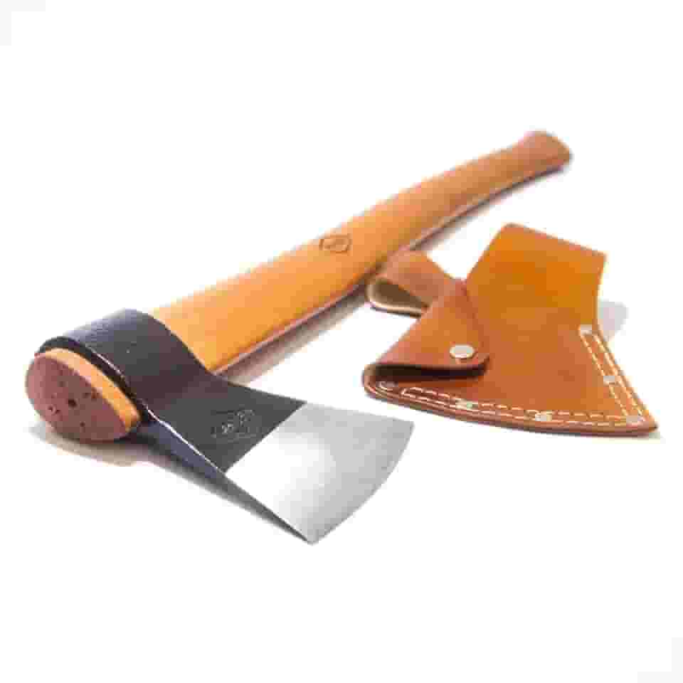 Machado Ferramenta Profissional com Bainha de Couro Marrom Inclusa