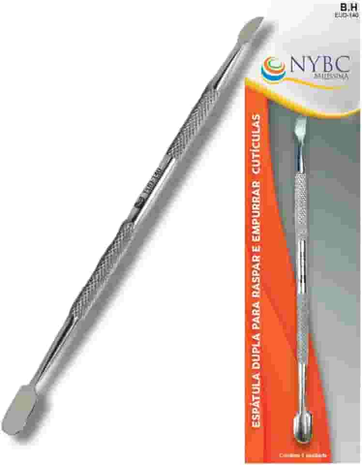 Espátula de Unha Dupla (14,0 cm) NYBC Beauty: Precisão e Segurança para Remoção de Cutículas