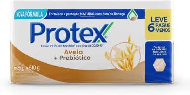 Protex Sabonete em Barra Aveia 85G, 6 Unidades