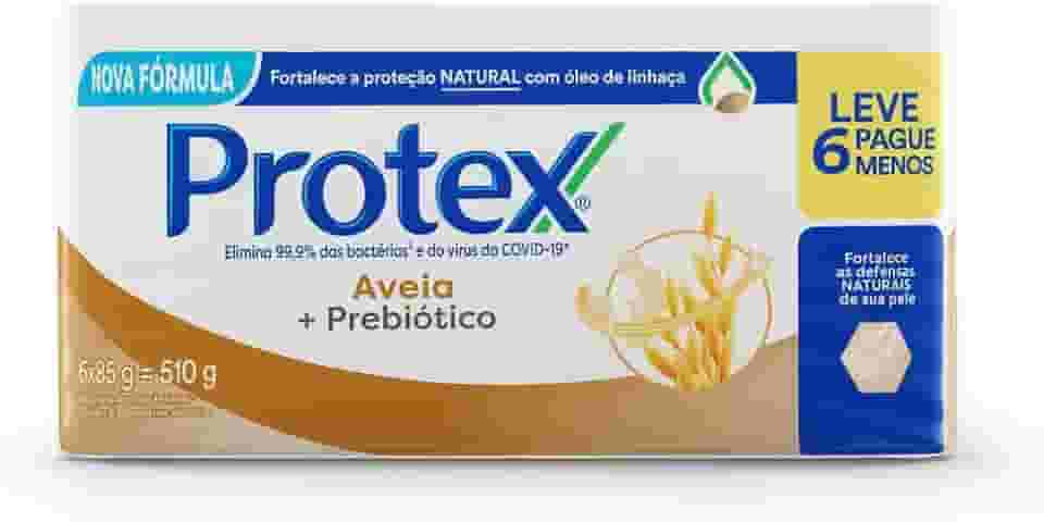 Protex Sabonete em Barra Aveia 85G, 6 Unidades