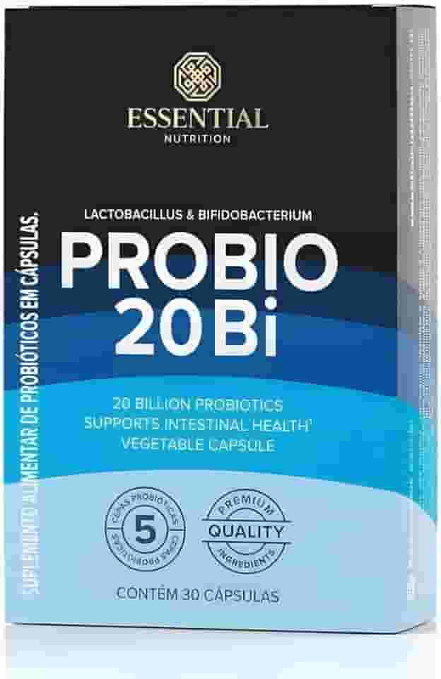 Probio 20Bi Essential Nutrition – Blend de Probióticos 20 Bilhões (30 Cápsulas) Saúde Intestinal e Imunidade