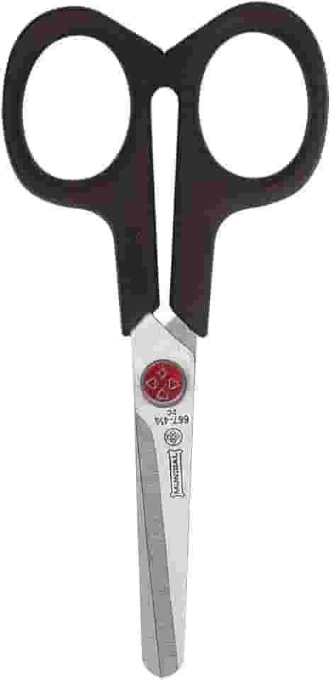 Tesoura Escolar, Mundial, Ponto Vermelho, 667N-4.1/4, Preto