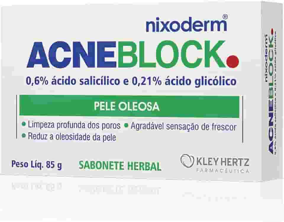 Sabonete AcneBlock Herbal Pele Oleosa com cravos e espinhas