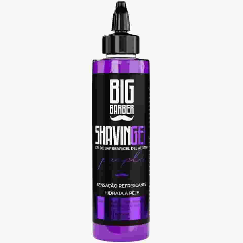 Shaving Gel Barbear Bisnaga Big Barber Purple 300ml Profissional