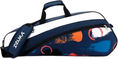 Raqueteira Bolsa Esportiva para Tênis, Alça Ajustável, Impermeável