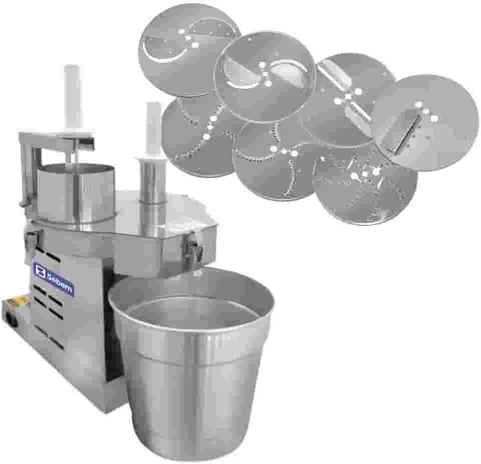 Processador de Alimentos Industrial Profissional para Pizzaria, Restaurante, Supermercado com 7 Discos Sebem