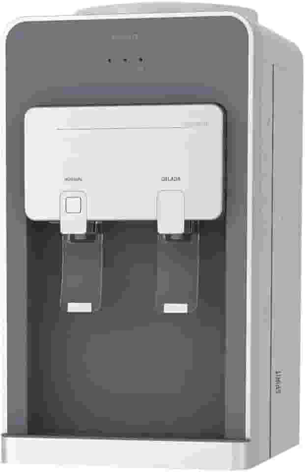 Bebedouro de Mesa para Garrafão Spirit Eletrônico Cinza e Prata Sbg1 110v