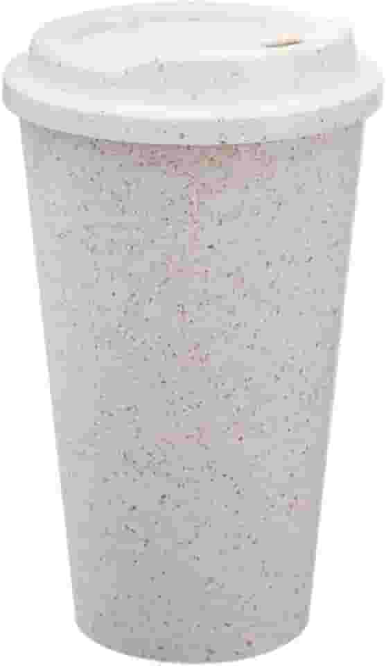 Copo com Tampa para Café, Bebidas em Geral, Copo Ecológico Reutilizável 550ml