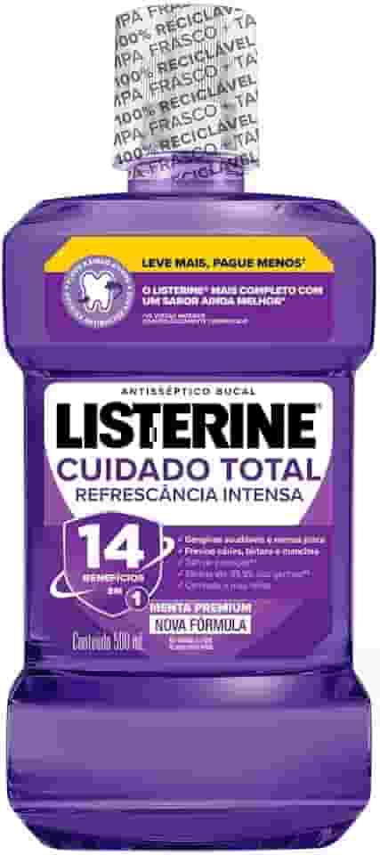 Listerine Cuidado Total 14 Benefícios em 1 Enxaguante Bucal, 500mL