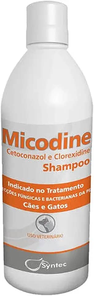 SYNTEC Micodine Shampoo Syntec Cetoconazol Para Cães E Gatos 500Ml