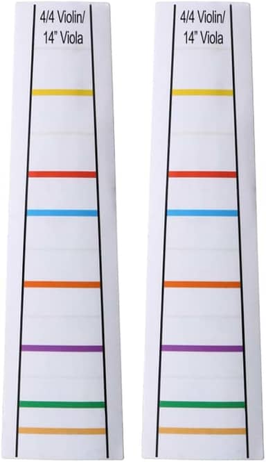 2 folhas transparentes 4/4 violino violino guia dedo guia fingerboard adesivos 35 centímetros viola dedo posição marcadores traste iniciantes dedilhado decalque para iniciantes prática