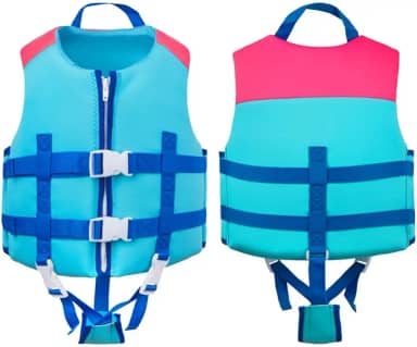 Crianças colete salva-vidas neoprene nadar trainer colete salva-vidas de passeio rápido conforto para aprender a nadar para esportes aquáticos