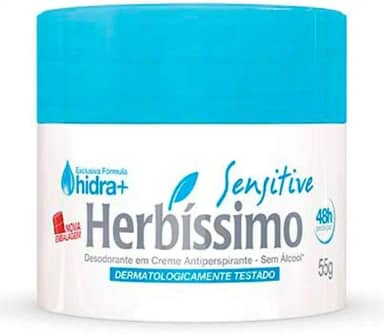 Desod. Creme Herb. Sensitive 55 Gr, Herbissimo
