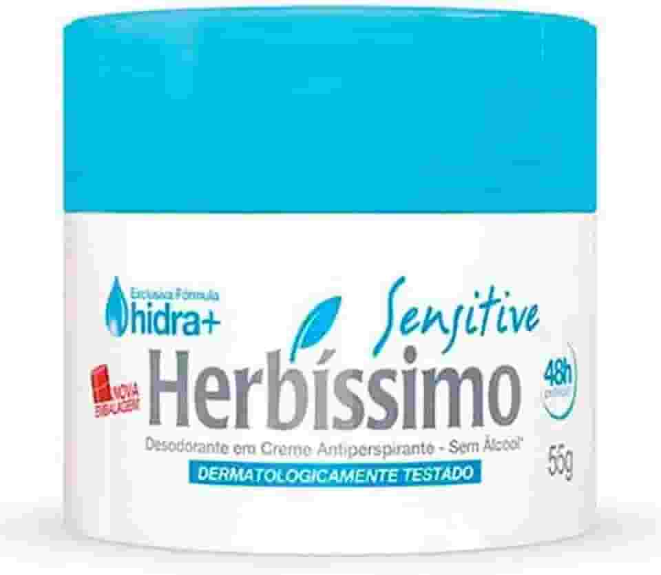 Desod. Creme Herb. Sensitive 55 Gr, Herbissimo