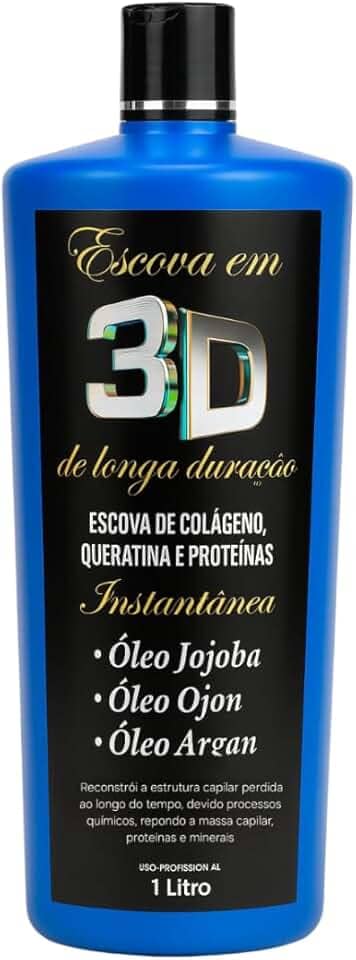 Escova Progressiva 3D Profissional 1000ml | Liso Absoluto