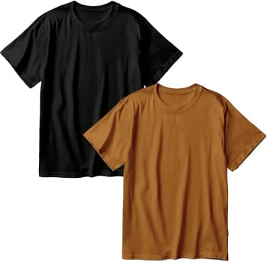Kit 2 Camisetas Oversized Masculina Algodão Premium Lisa Moda Streetwear
