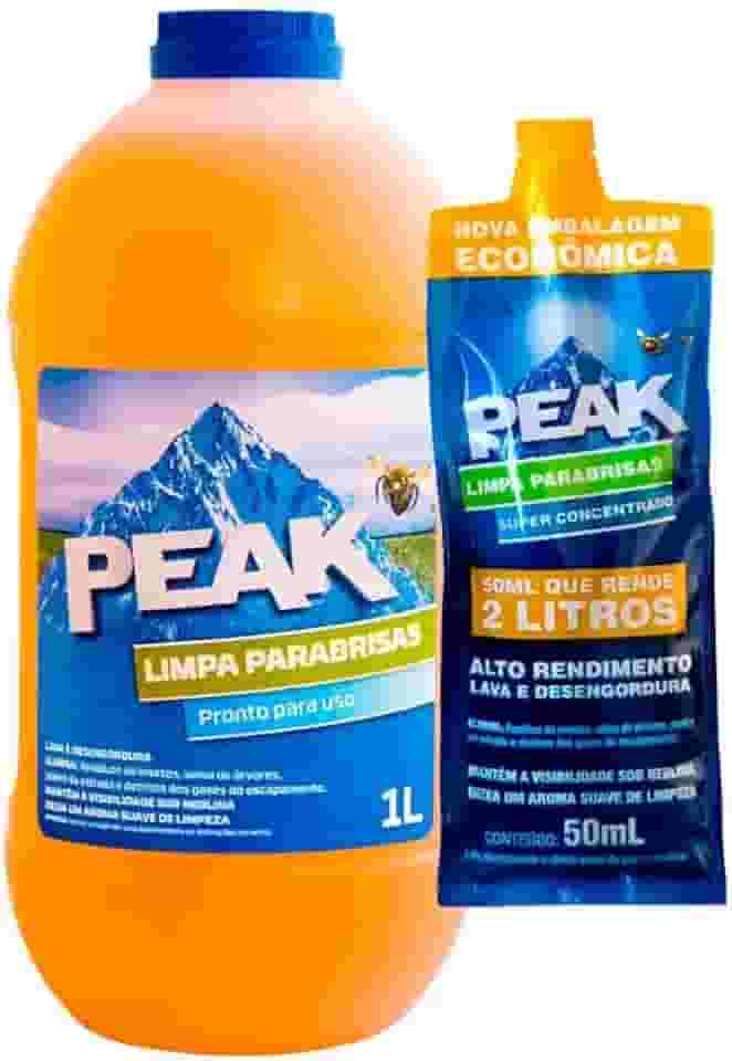 Peak Limpa Para-Brisa, Líquido Biodegradável, Limpador de Para-Brisa, 50ml, Remove Insetos e Sujeiras, Proteção Contra Embaçamento