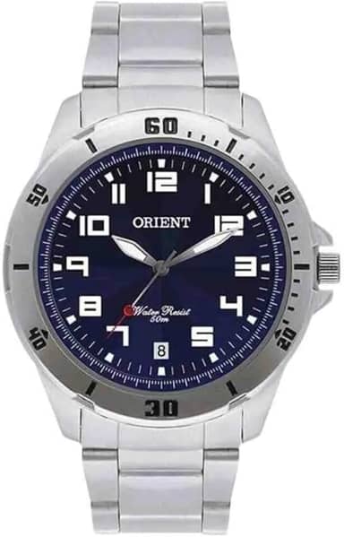 Relógio Orient Masculino Analógico Prateado MGSS1155A