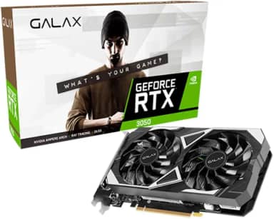 Placa de Vídeo Galax GeForce RTX 3050 EX 2X 6GB 96Bit GDDR6-35NRLDHP9ODV