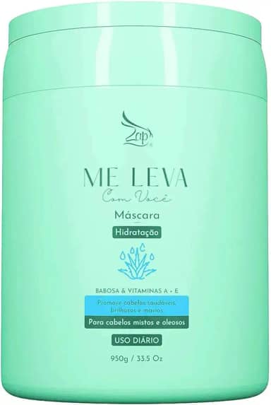 Zap Me Leva Com Você - Máscara Hidratação Babosa e Vitaminas A+E 950g
