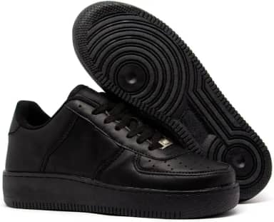 Tênis Casual Unissex Force Full, Estilo Urbano, Cano Baixo, Couro Sintético, Solado Antiderrapante, Design Old School, Confortável para Dia a Dia, Caminhada e Academia