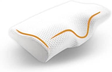 Travesseiro Ortopédico Infantil Anti Refluxo, Espuma Viscoelástica, 48x29x10cm, Branco