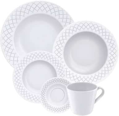 Aparelho de Jantar Tramontina Ingrid em Porcelana 20 Peças