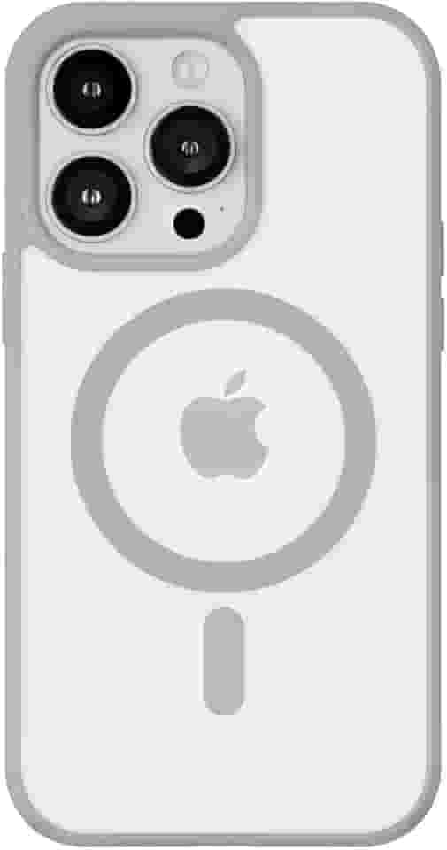 Capinha Case Capa Transparente Magnética Anti Impacto Com Bordas Elevadas Anti Amarelamento Para iPhone (Cinza, iPhone 12/12 Pro)